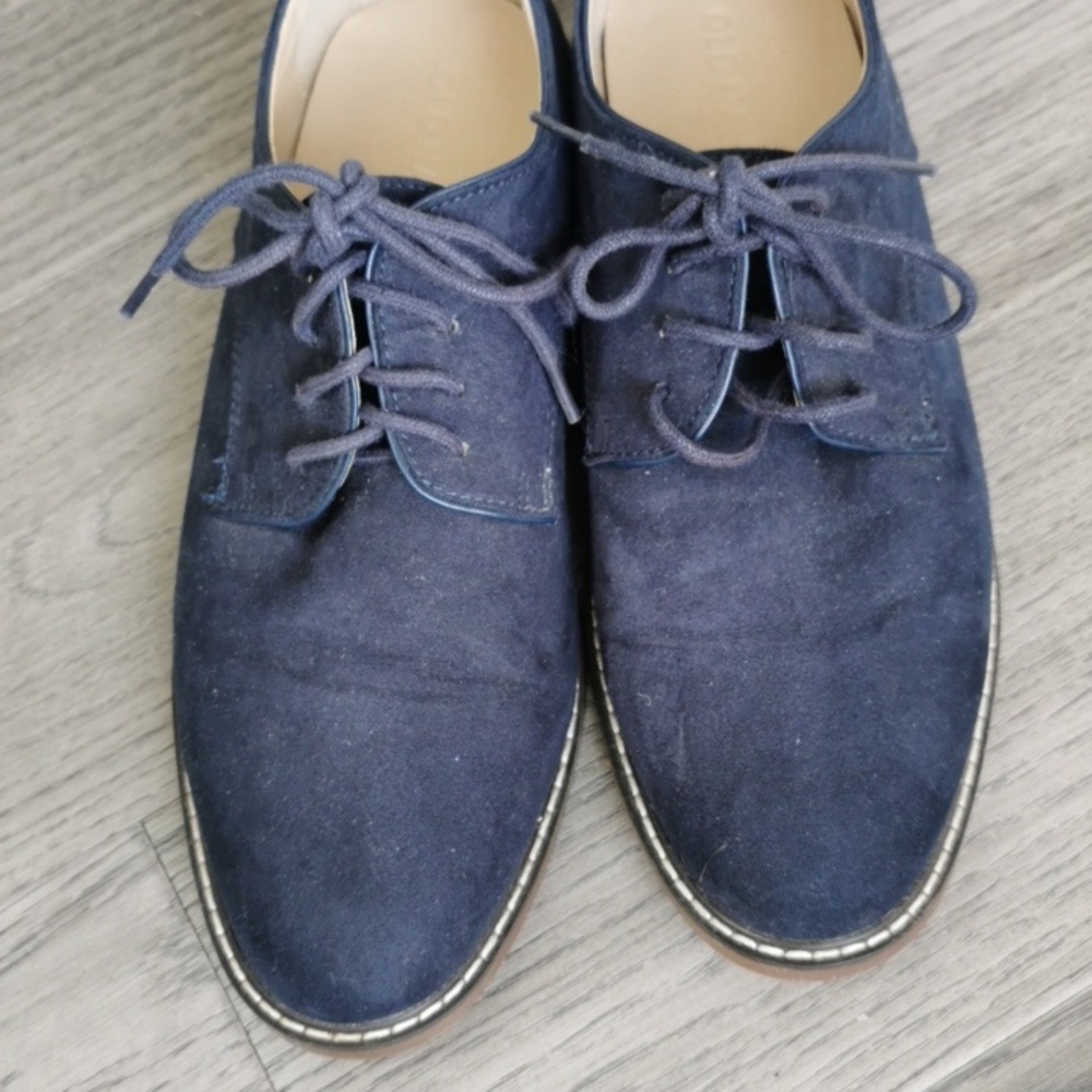 Mens Old Navy Blue suede  oxford style lace up shoes 💙 Size 8. - Picture 2 of 7